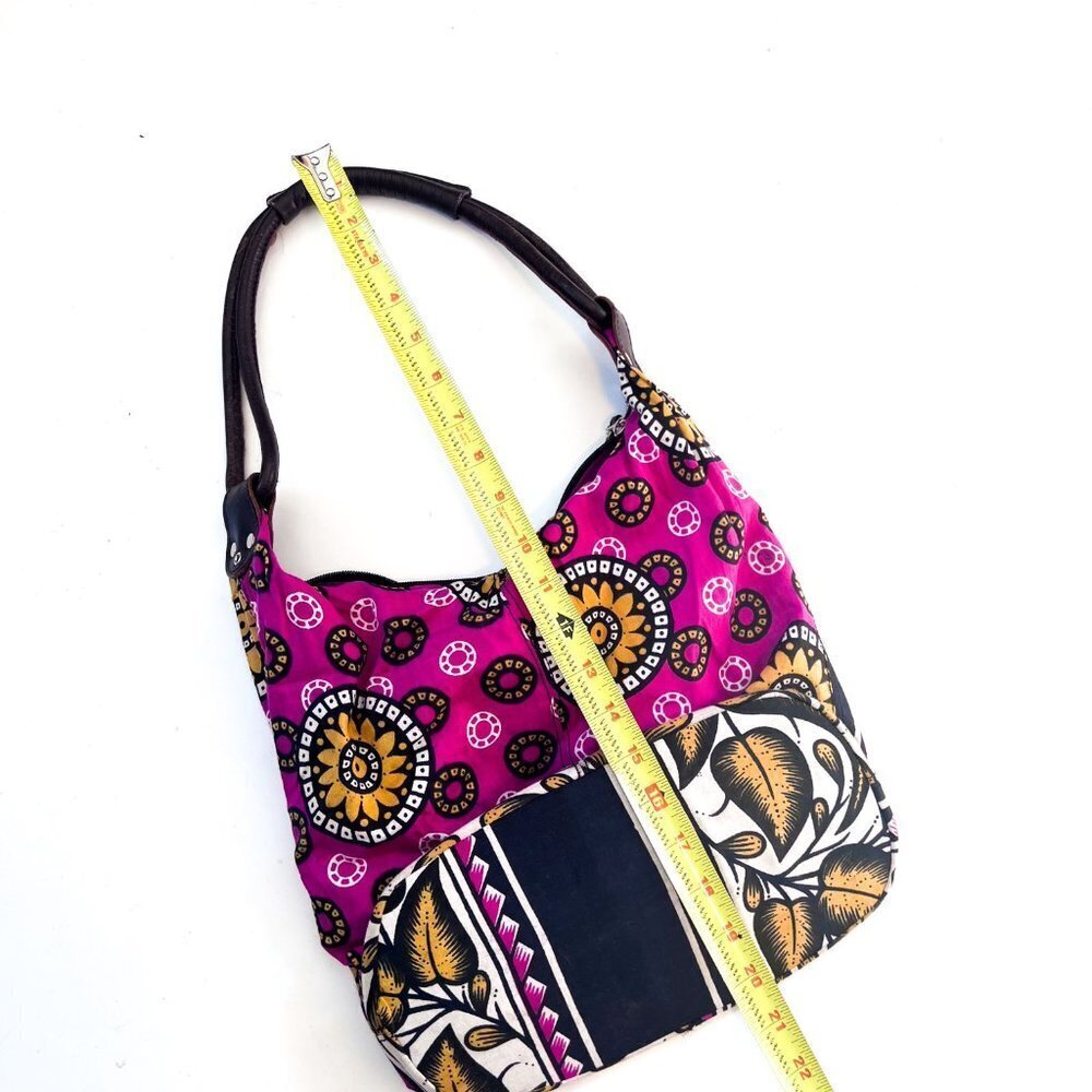 Annabelle Thom Leather and cloth Hobo Bag - Picture 7 of 9
